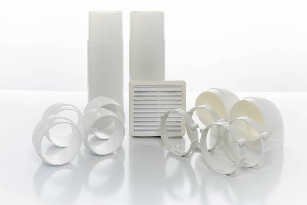 Extract Fan Accessories - Cyfan Inroom Ducting Kit